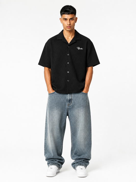 PEGADOR BOXY FIT SHIRT [Black]