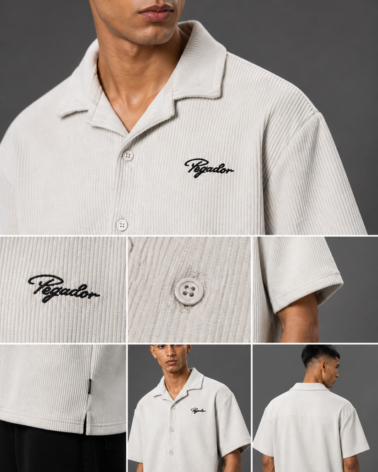 PEGADOR BOXY FIT SHIRT (Glacier Grey)