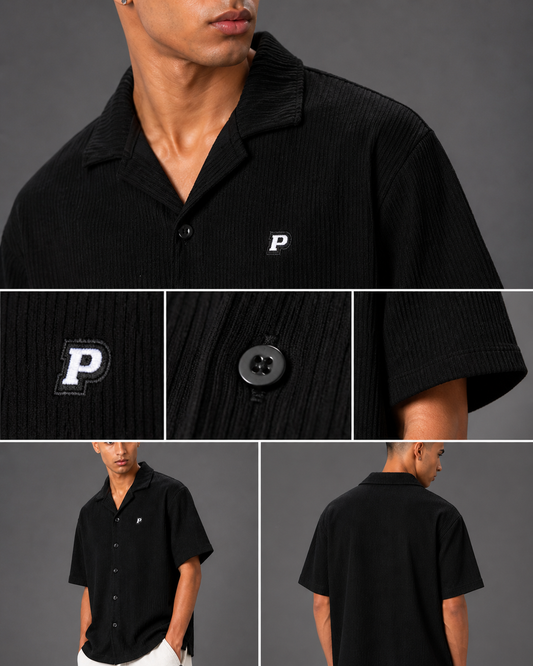 PEGADOR BOXY FIT SHIRT (Black)