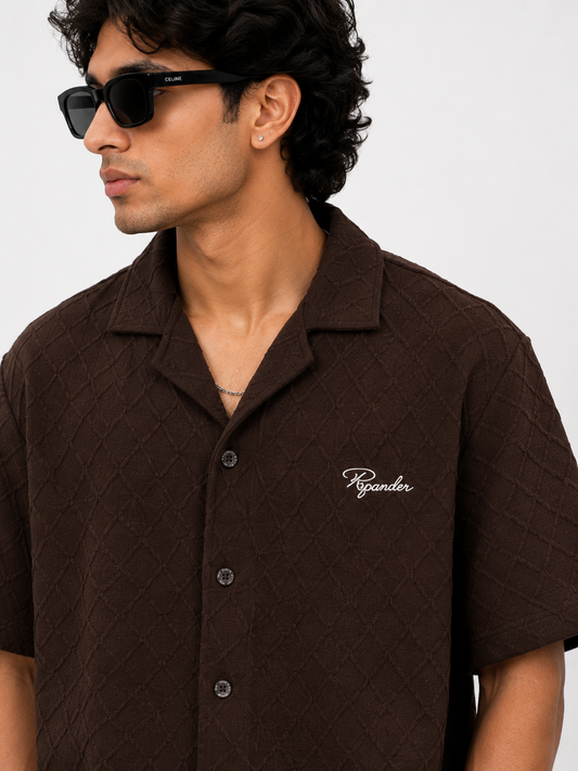 PEGADOR BOXY FIT SHIRT (Brown)