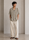 Zara Cuban Collar Shirt White