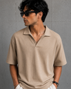 DROP NEEDLE POLO CAMEL