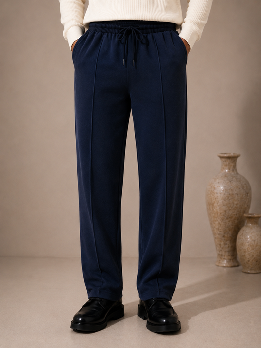 Bershka Baggy Trouser (Navy Blue)