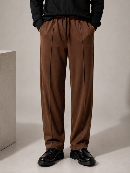 Bershka Baggy Trouser (Chocolate)