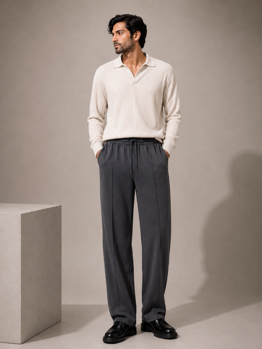 Bershka Baggy Trouser (Grey)
