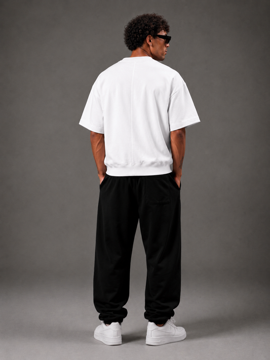 Bershka Ribbed Plush Drop (White)