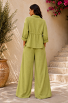 BLUSH BREEZE Co-OrD SET (Olive Mist)