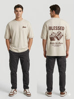 Drop shoulder Shirt Beige