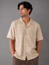 ZARA BOXY FIT SHIRT (BEIGE)