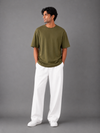 ZARA BASIC DROP OLIVE GREEN