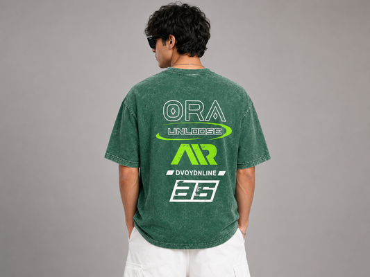 VELOCITY  RACE OVERSIZED TEE (GREEN)