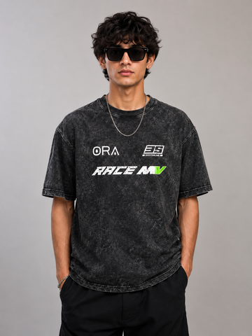 VELOCITY RACE OVERSIZED TEE (BLACK)