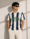 Legacy Club Striped Polo (navy)