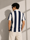 Legacy Club Striped Polo (navy)