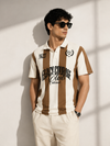 Legacy Club Striped Polo (sand)