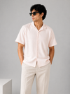 Pull&Bear Textured Resort Shirt (Lite Pink)