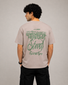 Heritage Script Drop Tee (Mushroom Taupe)