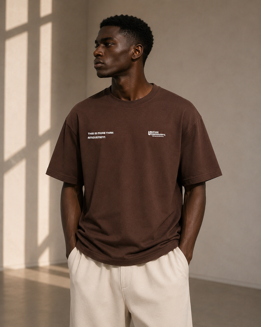 studio essential Tee ( Brown)