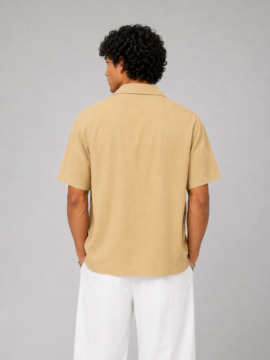 Irish Linen Shirt  (Desert Sand)