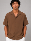 Irish Linen Shirt (Brown)