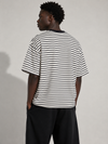 Monochrome Stripe Drop Tee