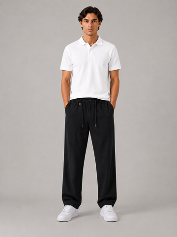 Irish Linen Trouser (Black)