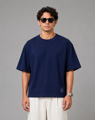 Loro Piana Oversized Tee (Navy)