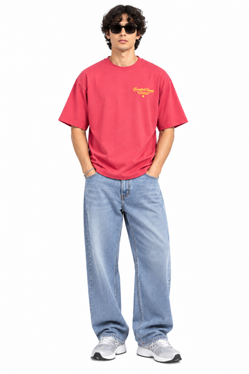 Supply Essentials French Terry Boxy Tee (Red)