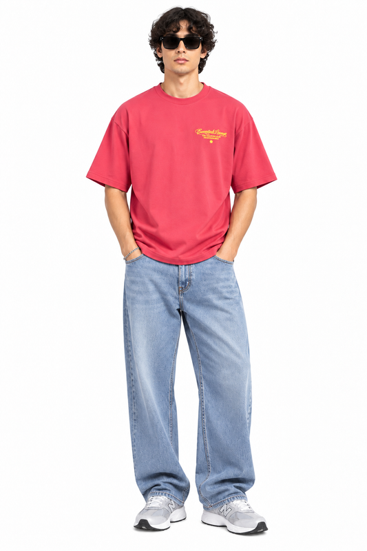 Supply Essentials French Terry Boxy Tee (Red)