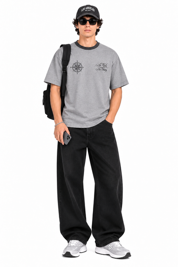 Supply Essentials French Terry Boxy Tee (Grey)
