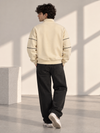 Monaco Classic Quarter-Zip Sweatshirt (Beige)