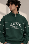 Monaco Classic Quarter-Zip Sweatshirt (Green)