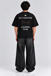 Trend Embroidered Scuba drop (Black)