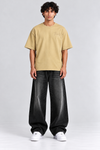 Trend Embroidered Scuba drop (Beige)