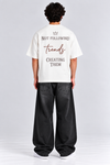 Trend Embroidered Scuba drop (White)