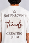 Trend Embroidered Scuba drop (White)