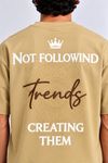 Trend Embroidered Scuba drop (Beige)