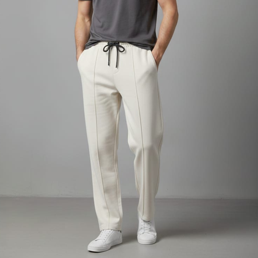 Premium Unisex Trousers - Beige White