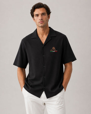 Loro Piana  Camp Shirt (Black)