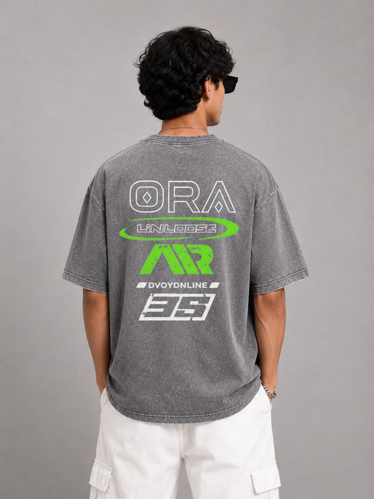 VELOCITY RACE OVERSIZED TEE (GRAY)