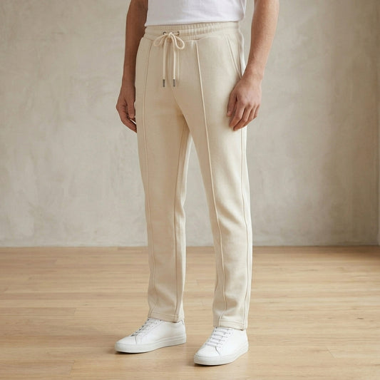 Zara Premium Unisex Trousers - Beige White